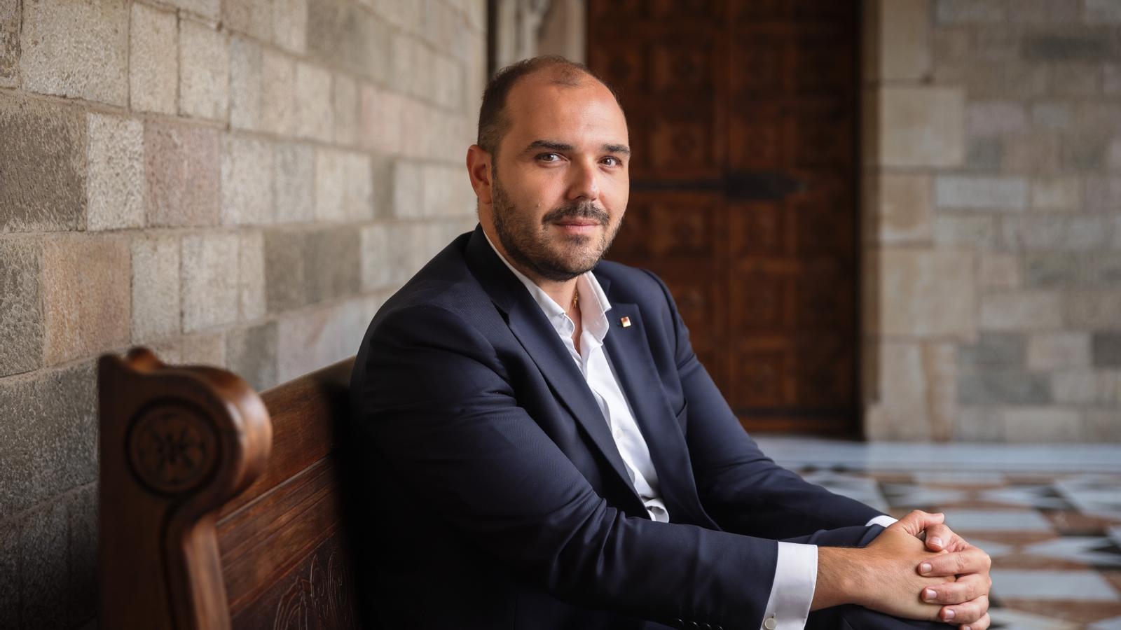 The advisor to the Presidency, Albert Dalmau, at the Palau de la Generalitat.