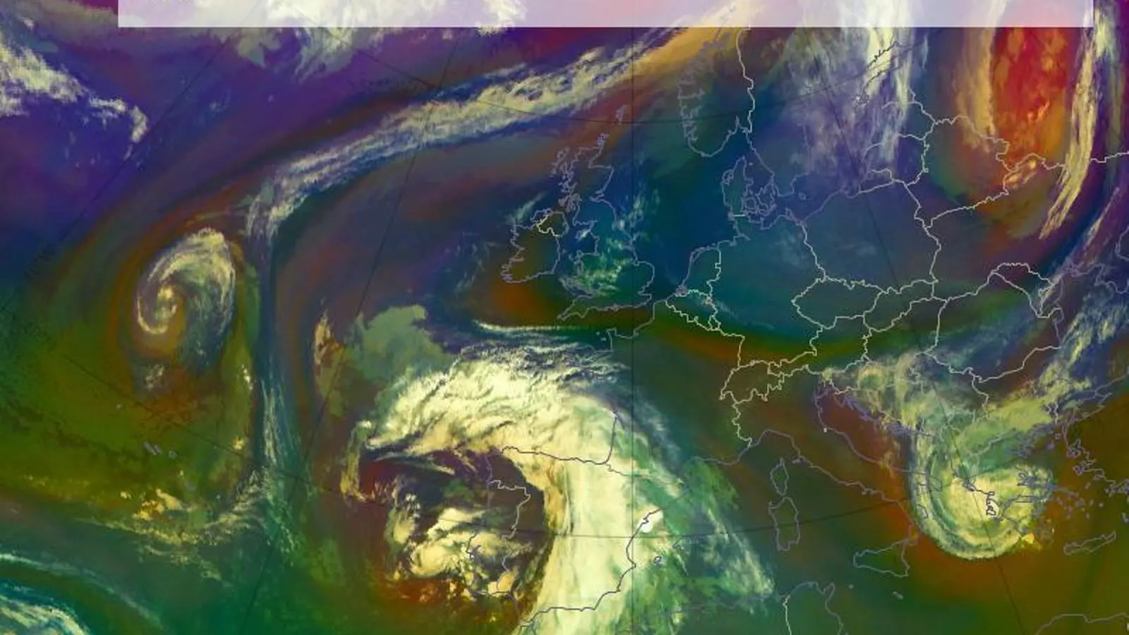La imatge de satèl·lit de la pertorbació. / METEO FRANCE