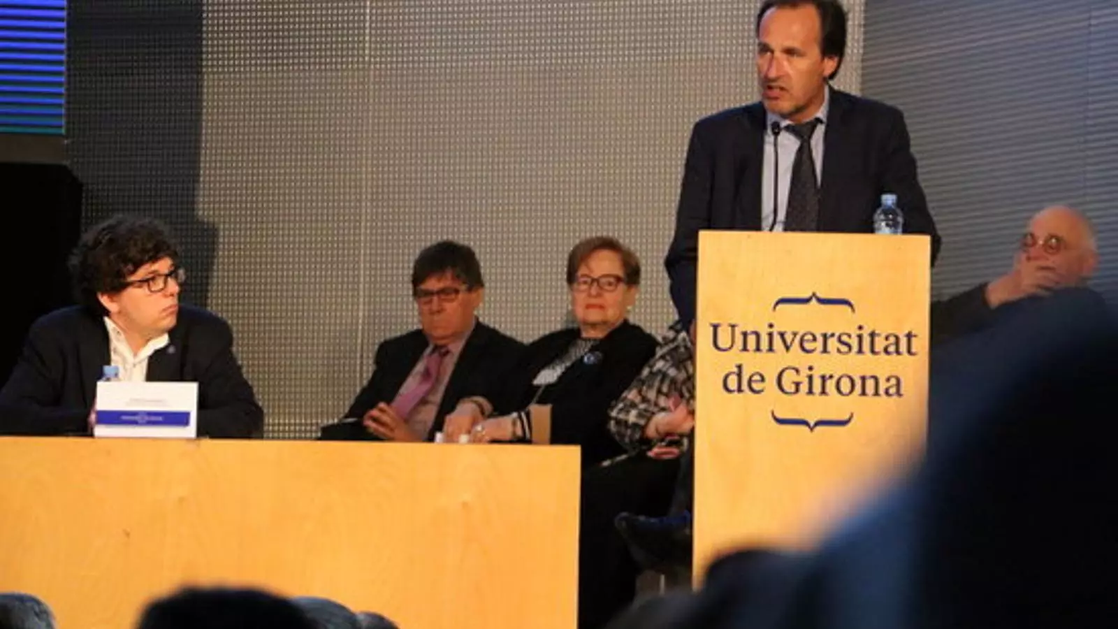Sergi Bonet durant una intervenció com rector de la Universitat de Girona