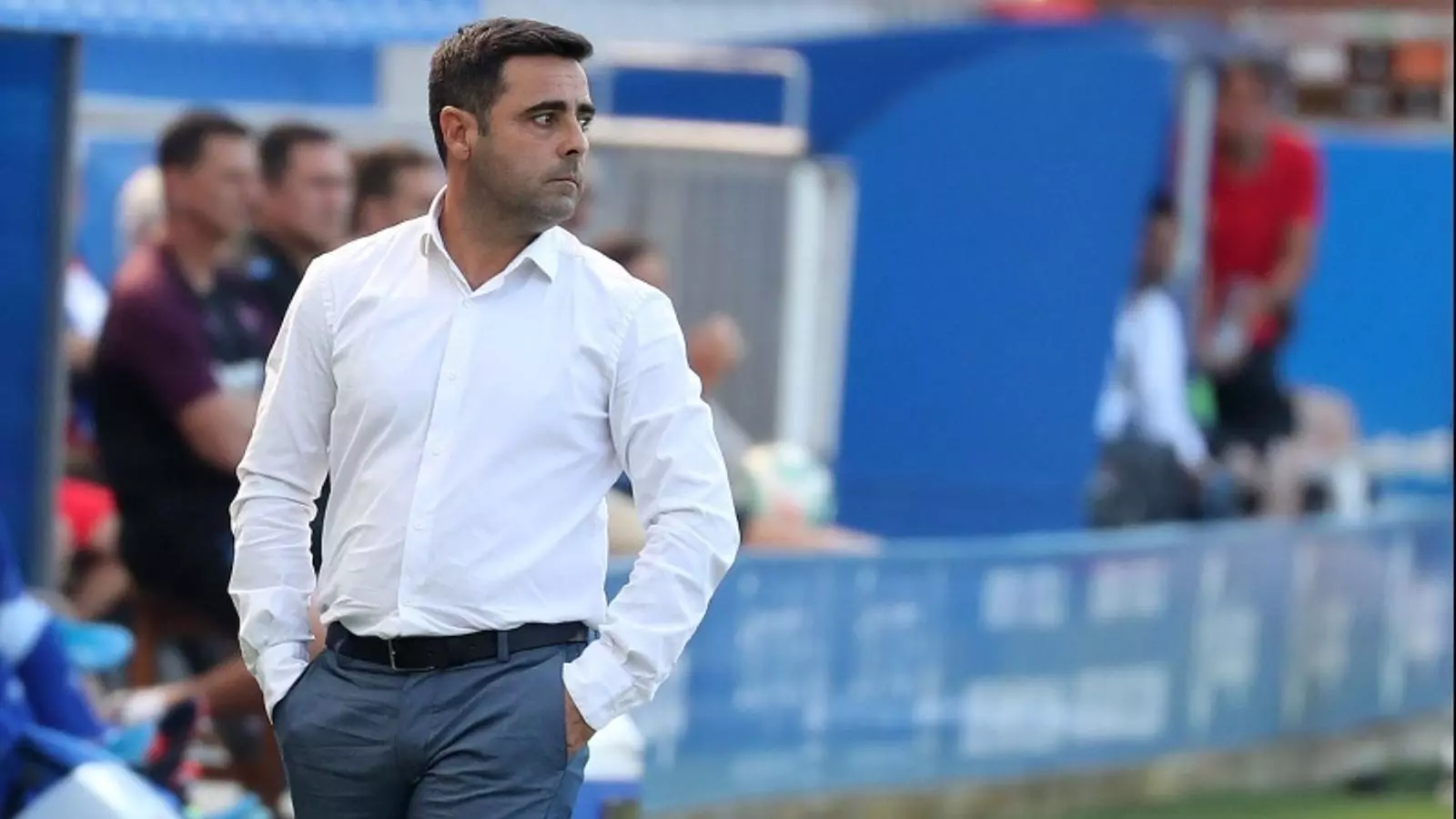 David Gallego, durant un partit amb l’Espanyol