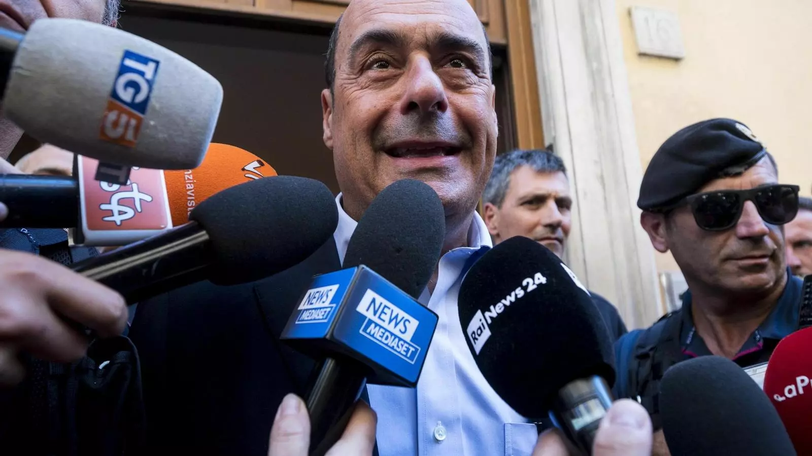 El secretari general del Partit Democràtic, Nicola Zingaretti, després de l'assemblea de la seva formació aquest dimecres.
