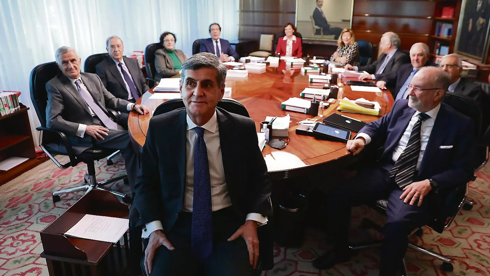 El president del TC, Pedro González-Trevijano en el primer ple després de la renovació.