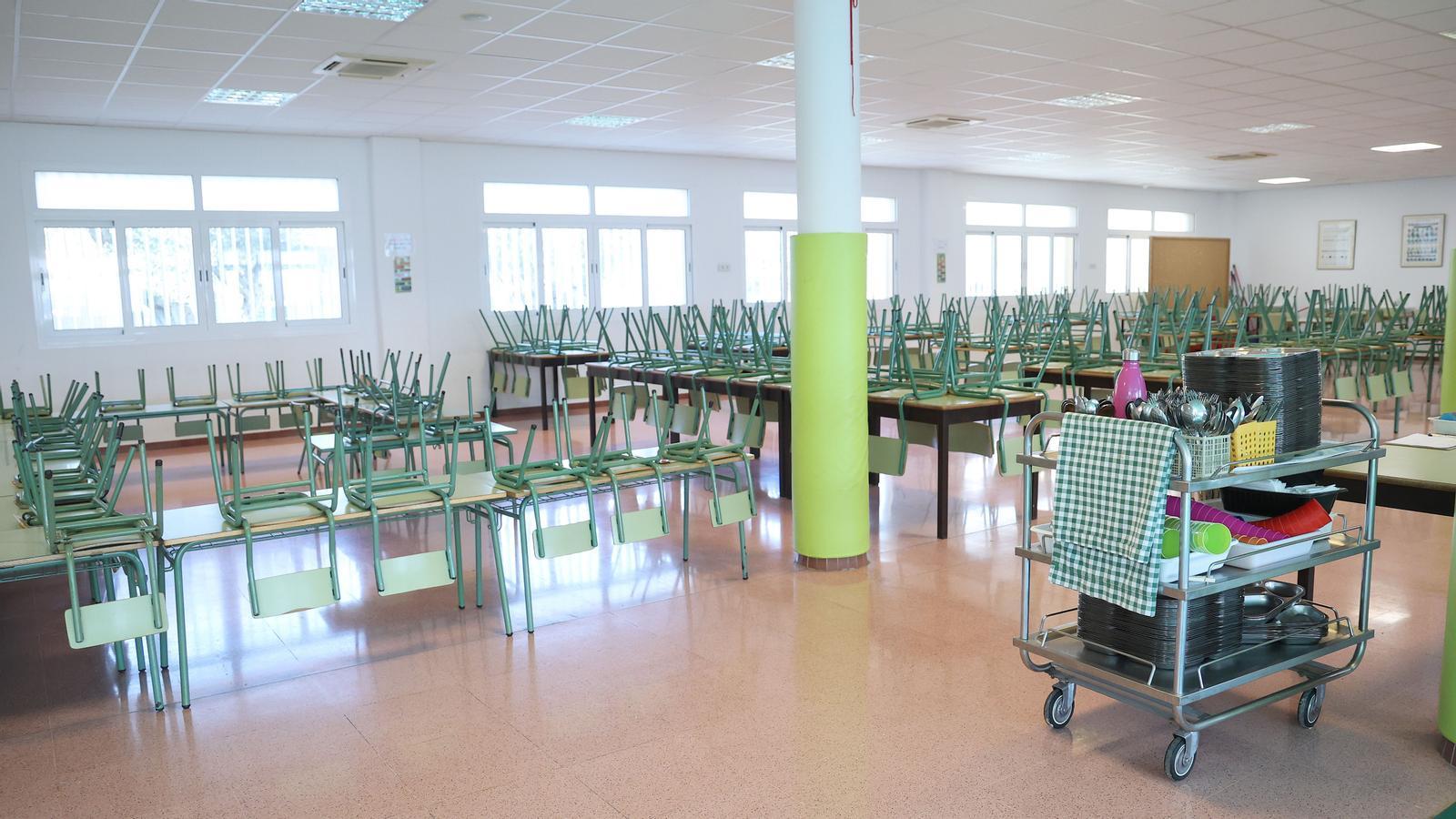 Un menjador escolar d'una escola de Mallorca.