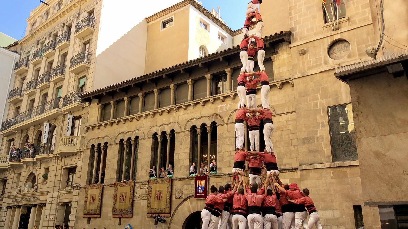 3d9f de la Colla Vella dels Xiquets de Valls, Lleida 2018