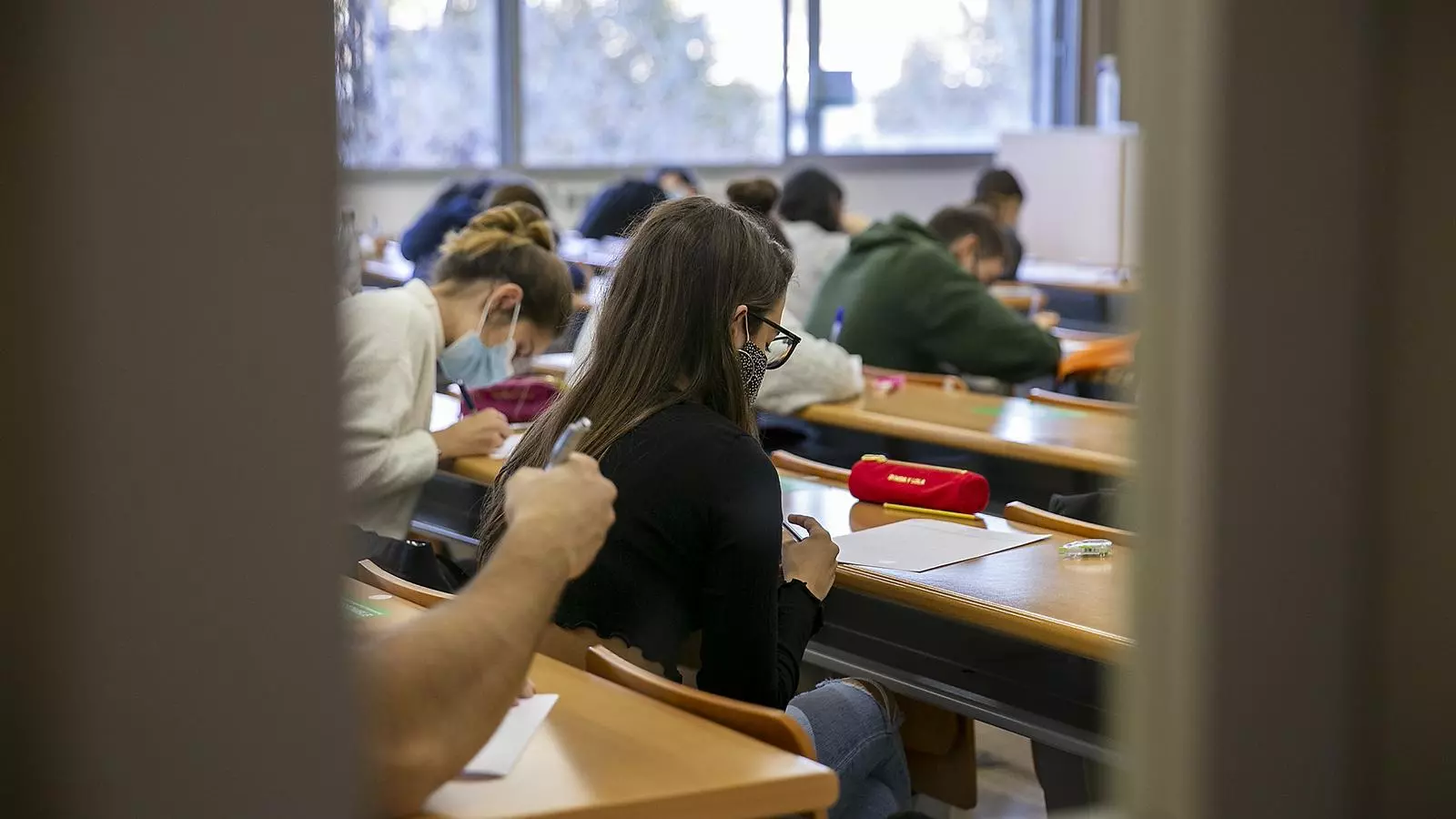 Un grupo de estudiantes universitarios, a la UAB