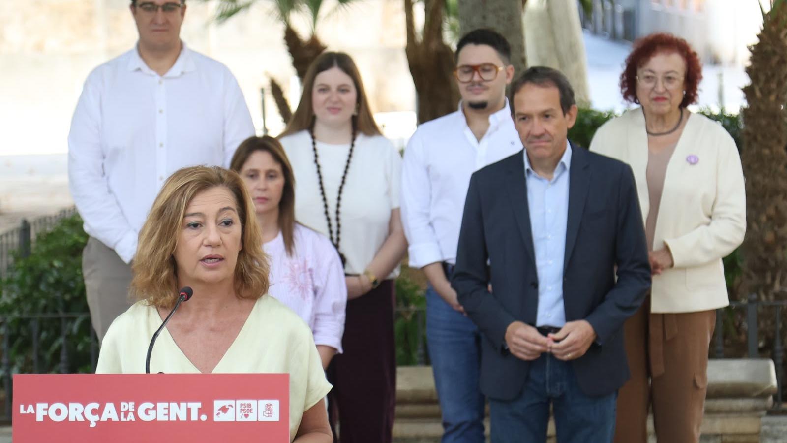 Francina Armengol stellt ihre Kandidatur für den 29. November vor