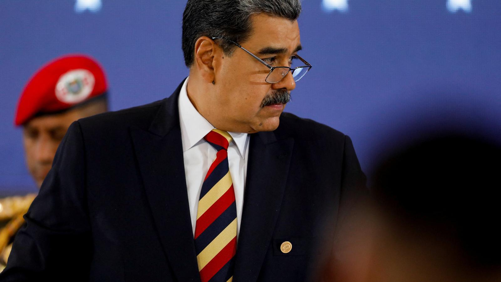 Nicolás Maduro in an appearance in Caracas.