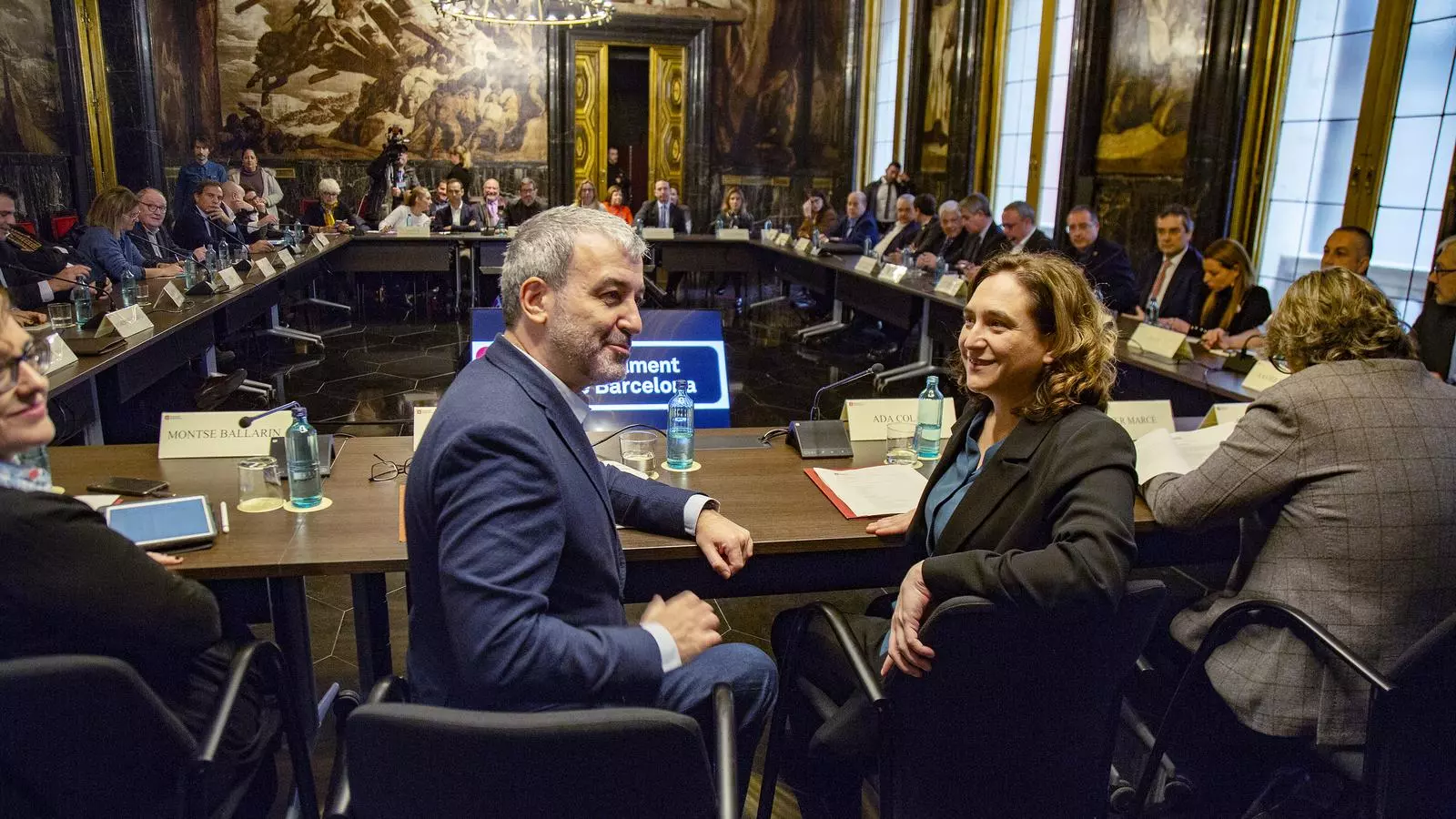 Ada Colau i Jaume Collboni en una imatge d'arxiu.