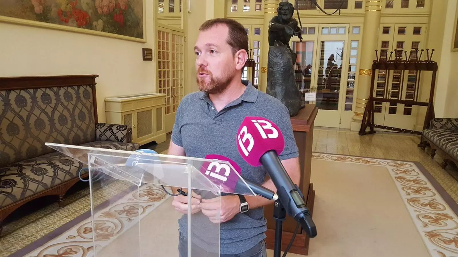 El portaveu parlamentari de MÉS per Mallorca, David Abril.