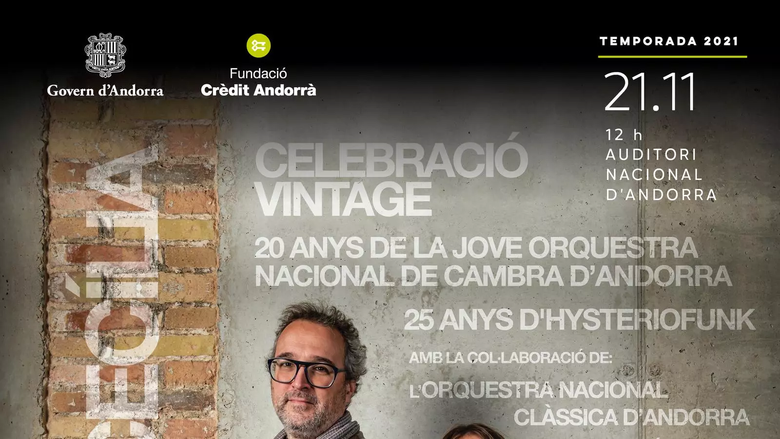 El cartell del concert.
