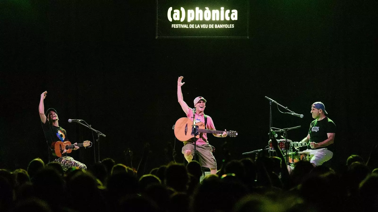 Lucky Salvadori, Manu Chao i Philippe Teboul Garbancito al Festival (a)phònica de Banyoles.