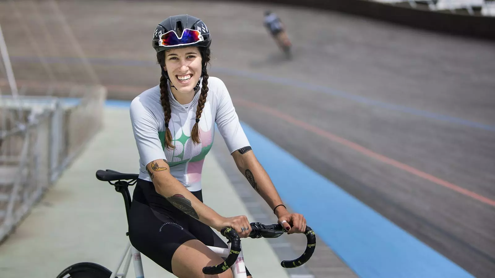 Samantha Sauri al Velòdrom Municipal d’Horta Miquel Poblet.