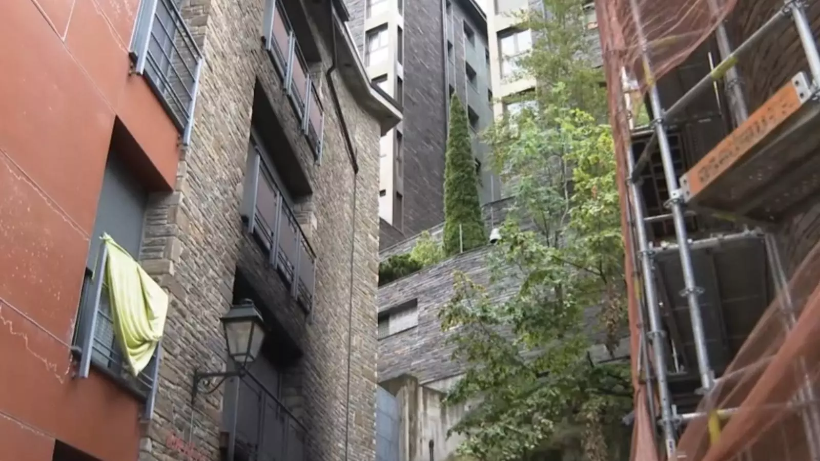 Edifici incendiat a Escaldes