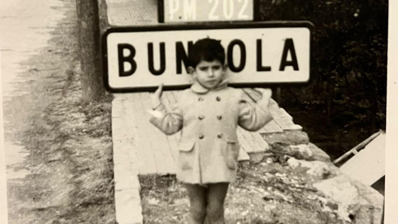Miquel Brunet, de pequeño.