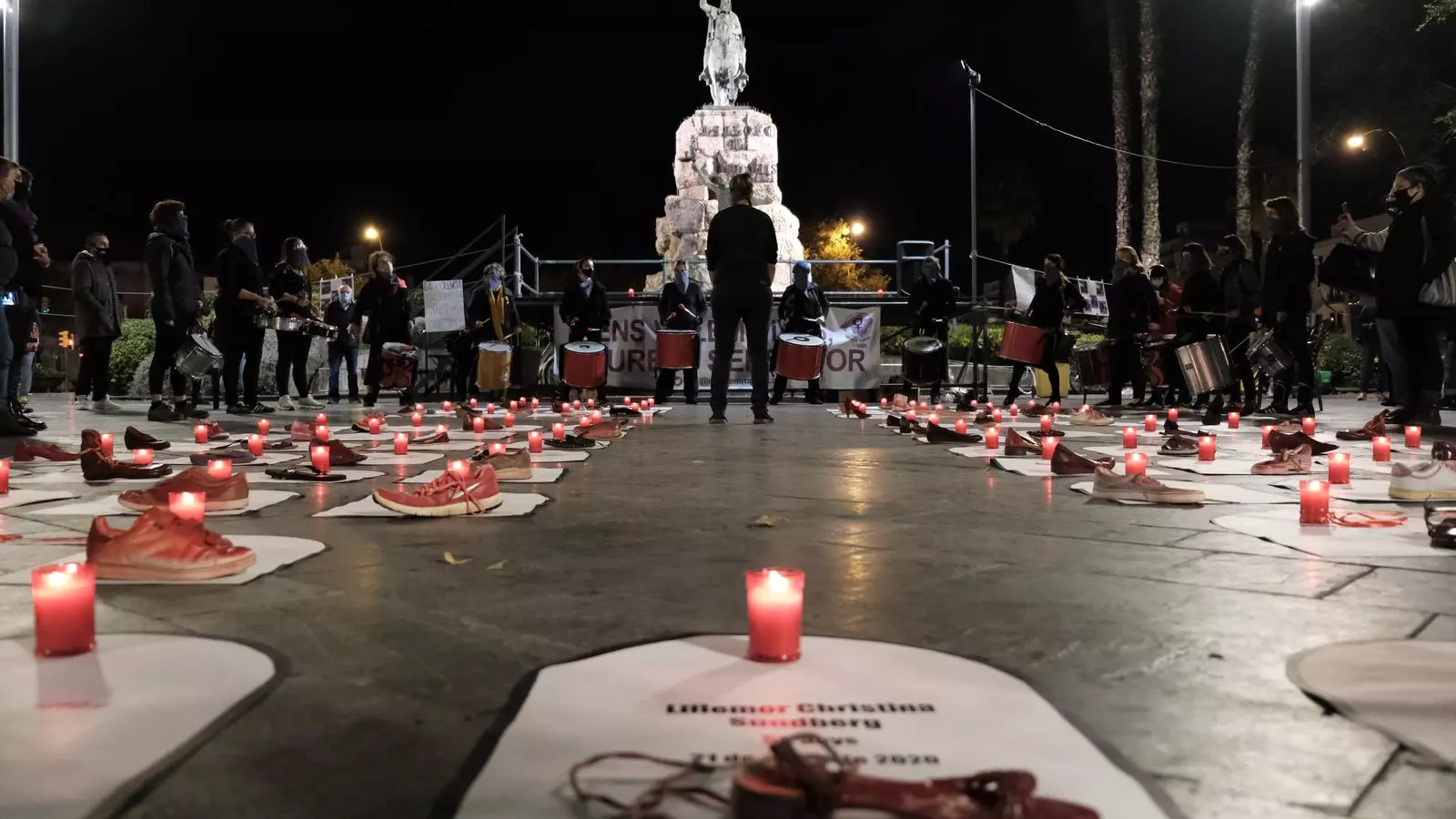 Concentració pel 25N a Palma convocat pel Moviment Feminista de Mallorca