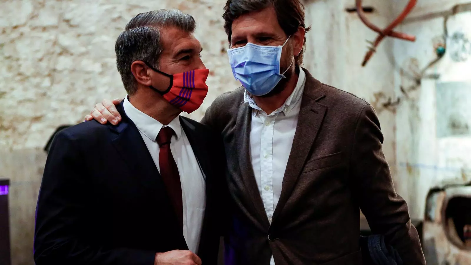 Mateu Alemany amb Joan Laporta