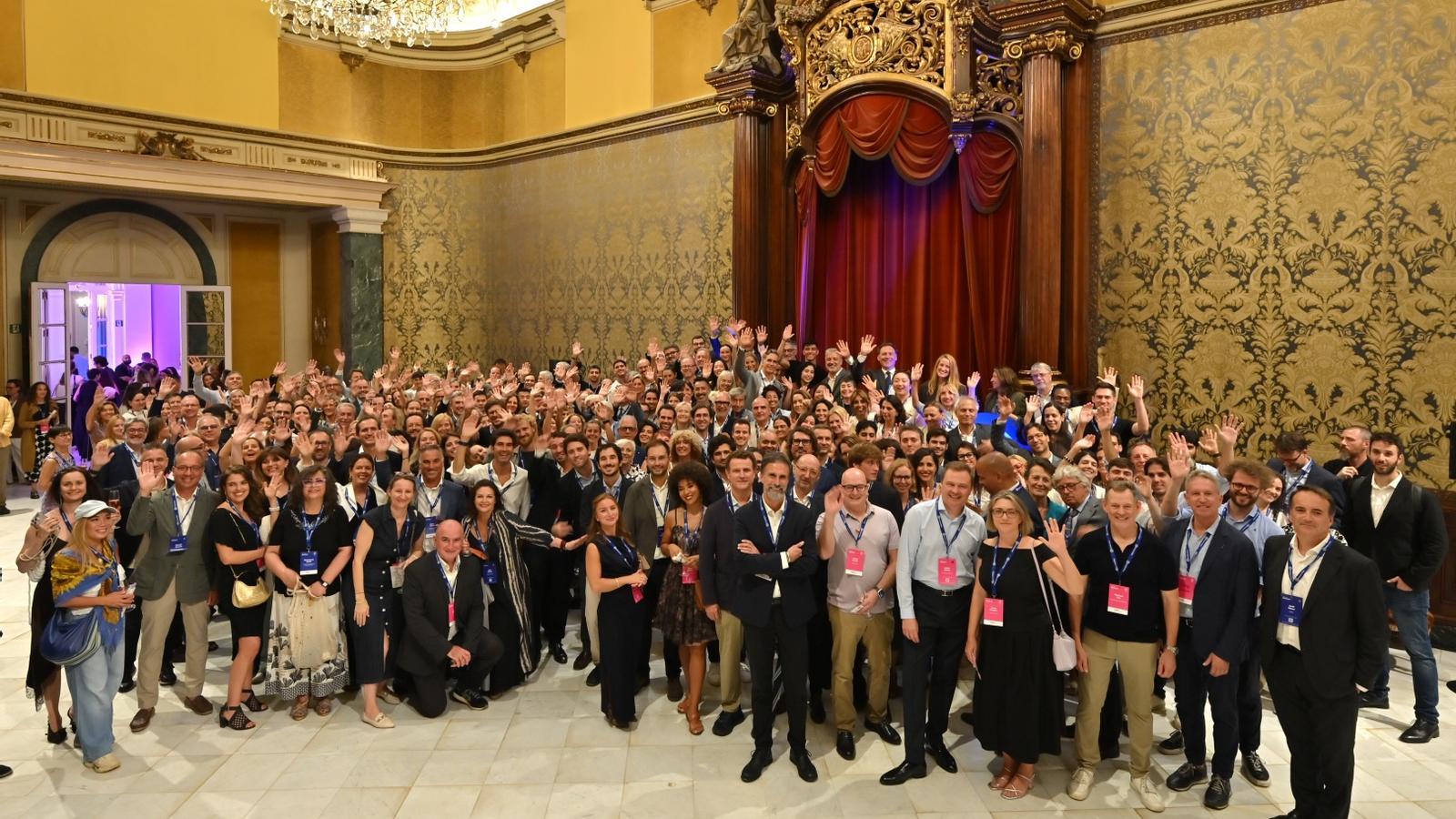 Attendees at the meeting at the Pedralbes Palace.