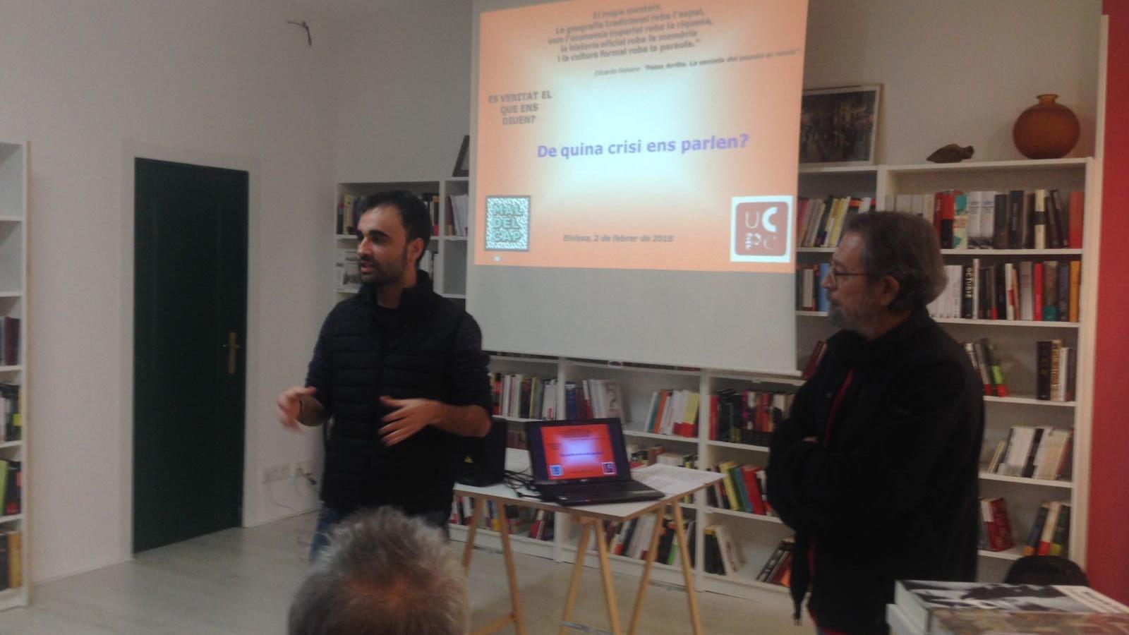 Josep Cónsola, durant la xerrada.