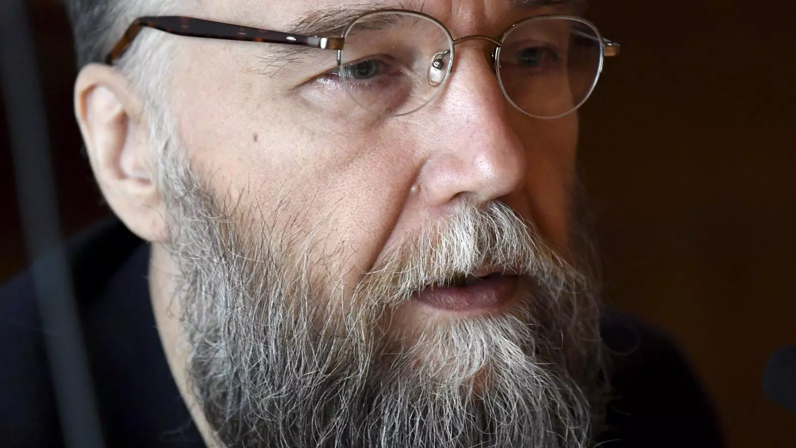 Alexandr Dugin, en una imagen del 2017, durante una conferencia en Finlandia