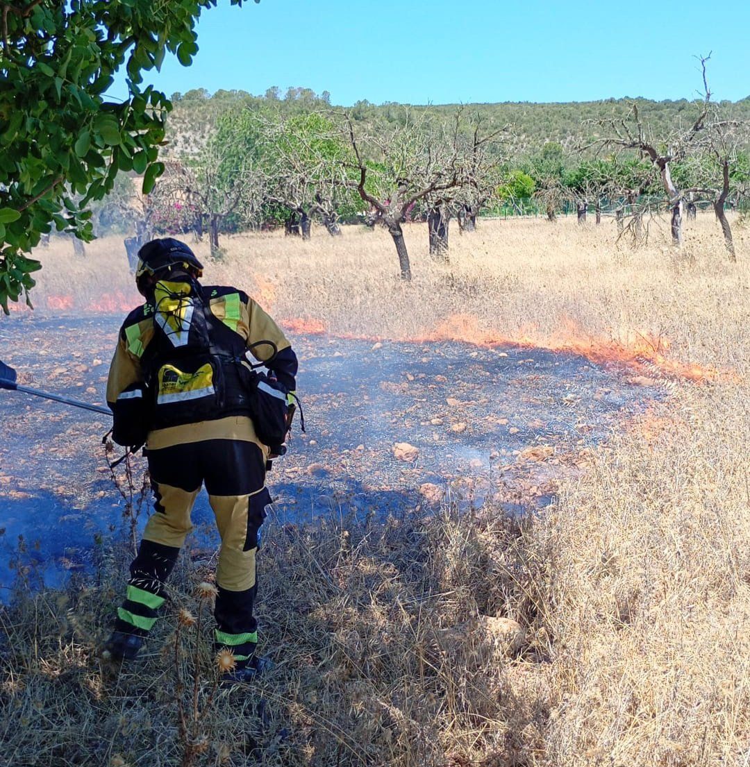 Incendi agrícola a Inca