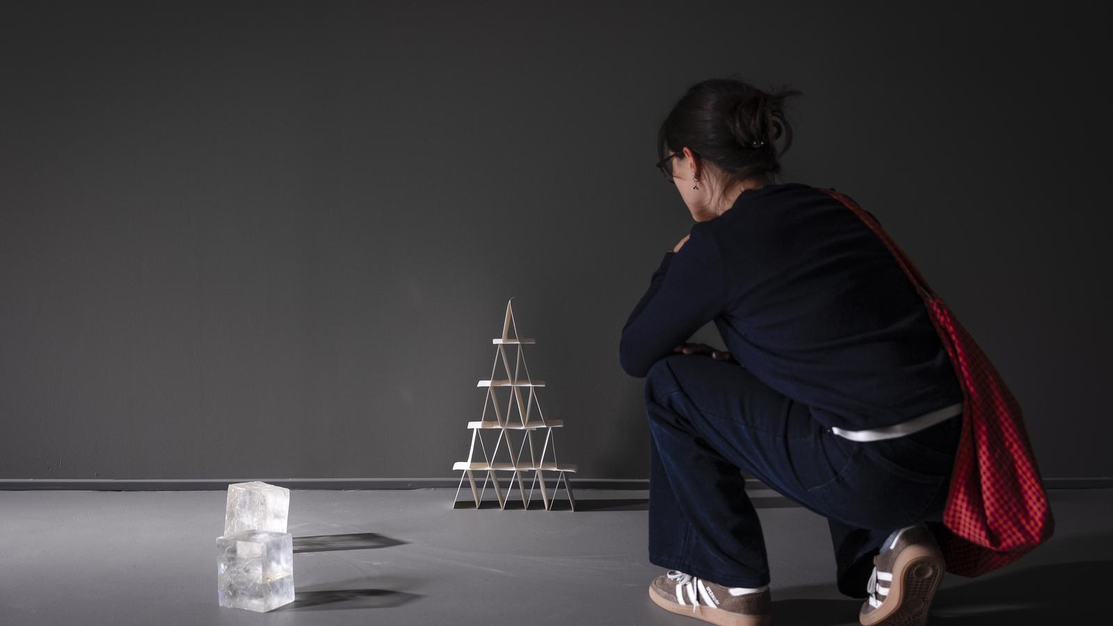 Una de las obras de Joana Cera expuestas en la Fundación Vayreda de Olot