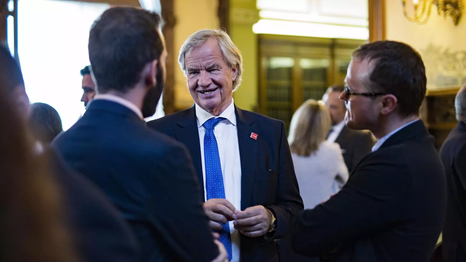 El conseller delegat de Norwegian Airlines, Bjørn Kjos, aquest dimarts al Círculo Ecuestre de Barcelona.