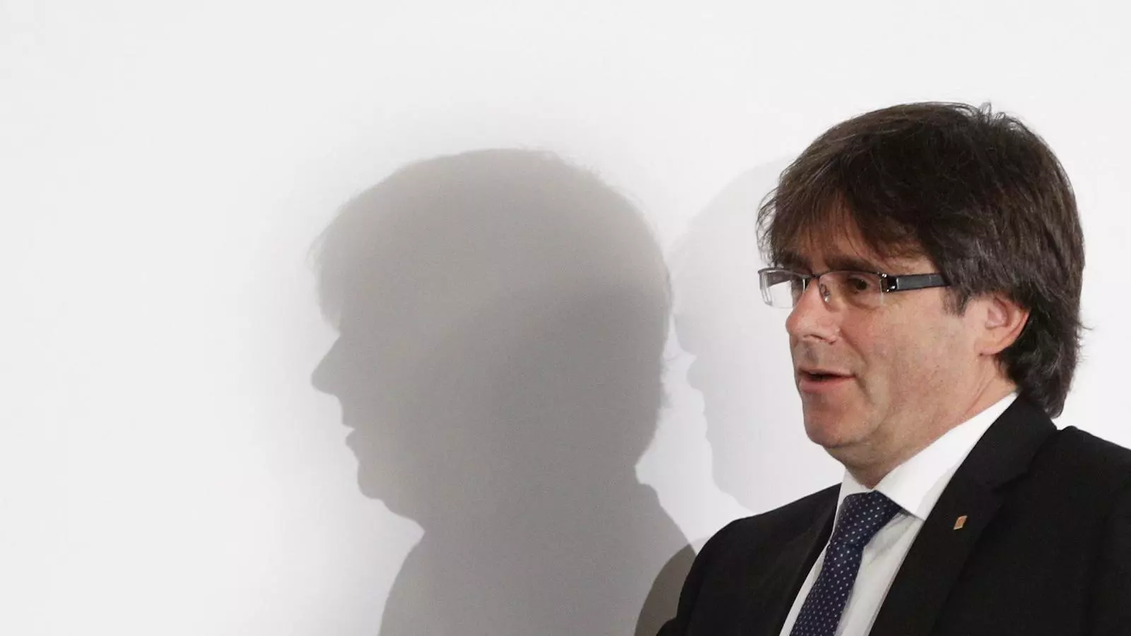 Carles Puigdemont, en la conferència d'aquest dilluns a Madrid