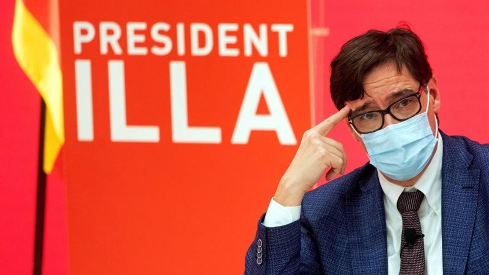 El candidat del PSC a la presidència de la Generalitat, Salvador Illa.