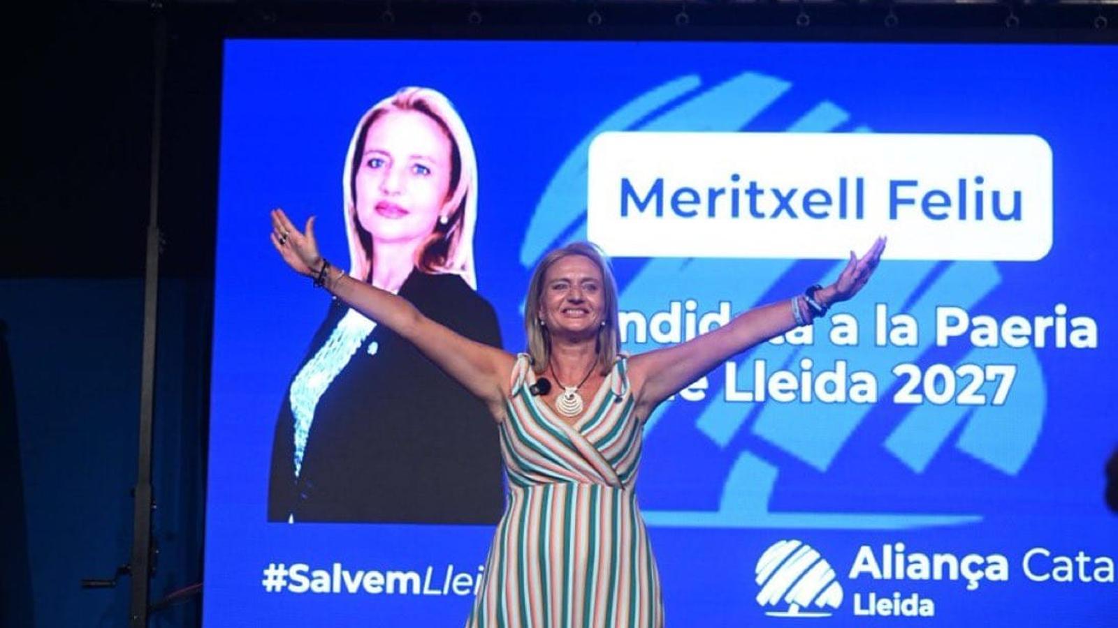 Meritxell Feliu at the presentation event of Aliança Catalana