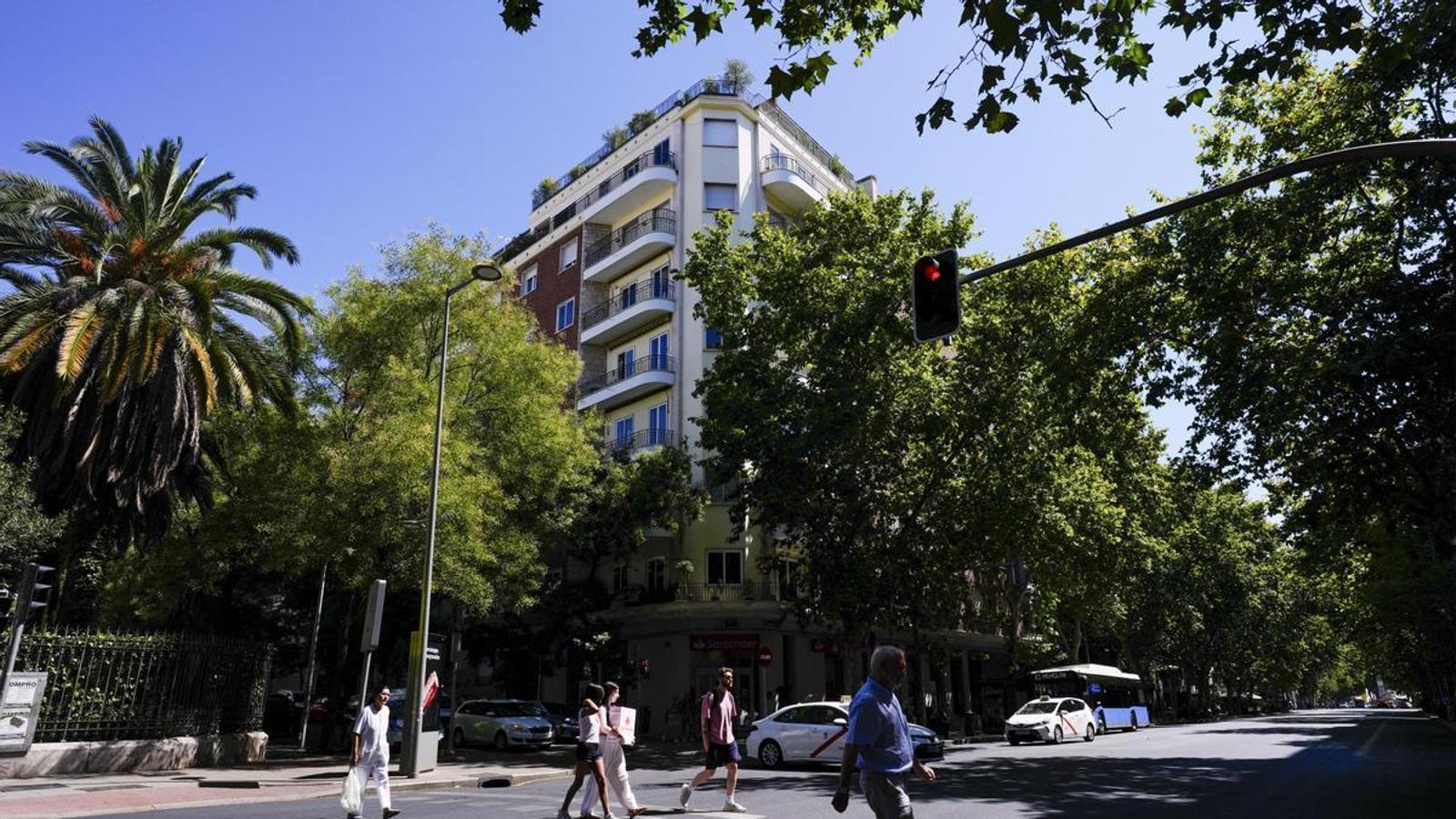 View of the attic in Chamberí that the president of the Community of Madrid, Isabel Díaz Ayuso, wanted to use as a provisional office.