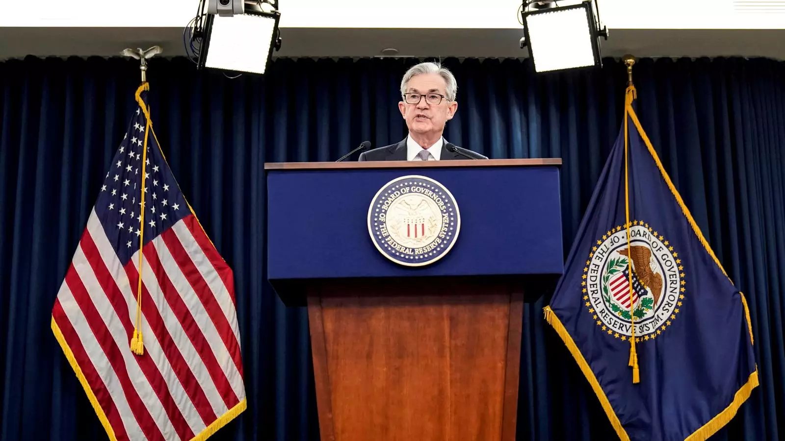 Imatge d'arxiu del president de la Reserva Federal, Jerome Powell.