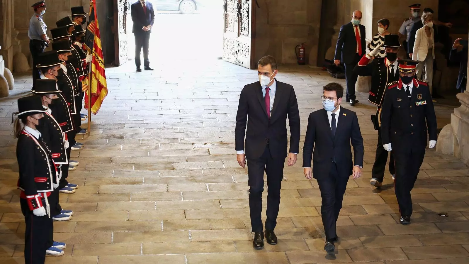 Pedro Sánchez i Pere Aragonès aquest dimecres.