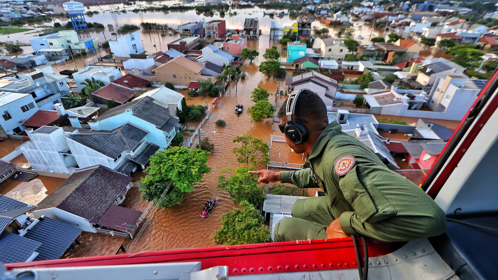 Las inundaciones históricas de 2024 dejaron anegada buena parte de la región de Río Grande del Sur, en Brasil.