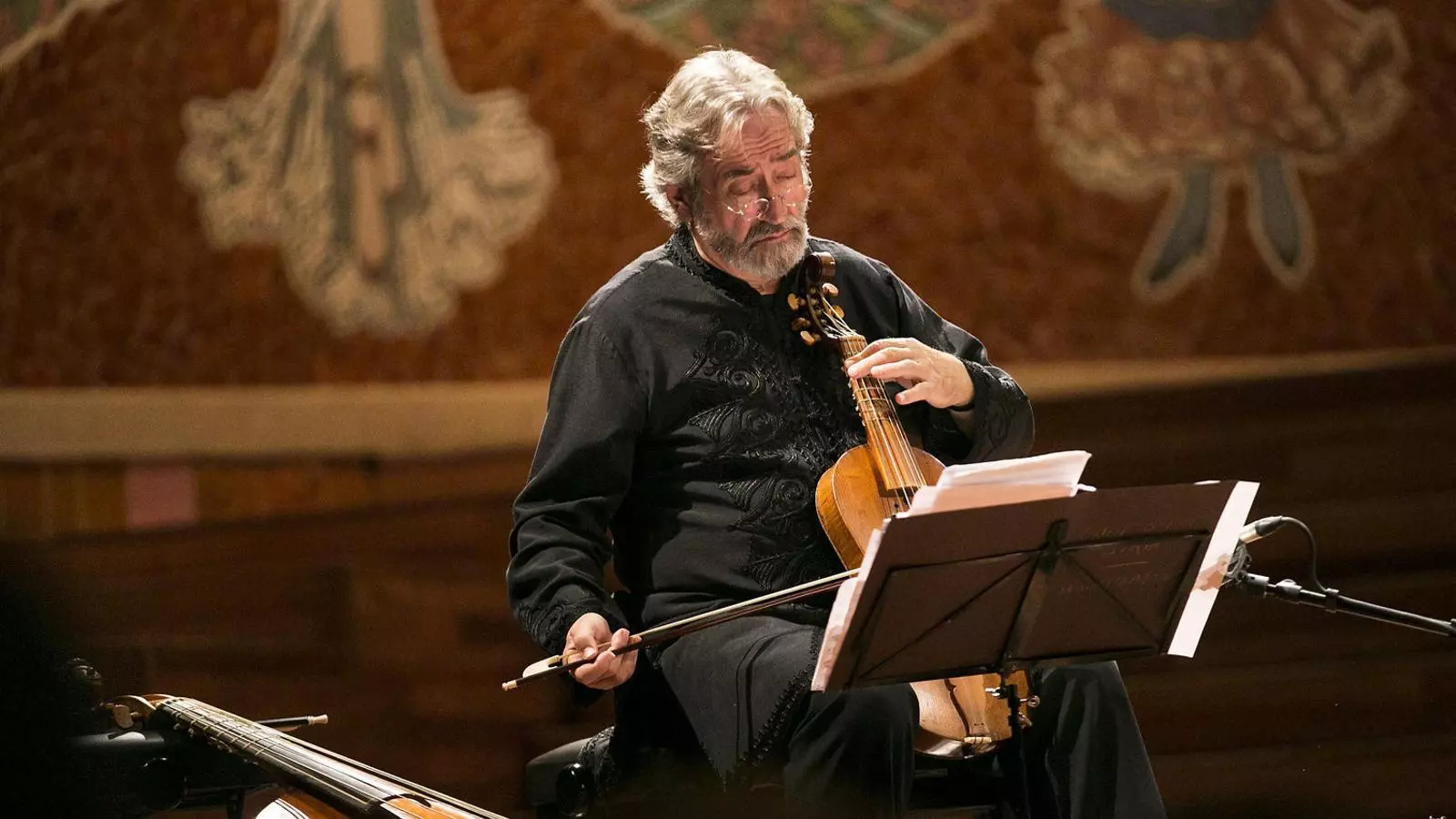 Jordi Savall en un concert al Palau de la Música.