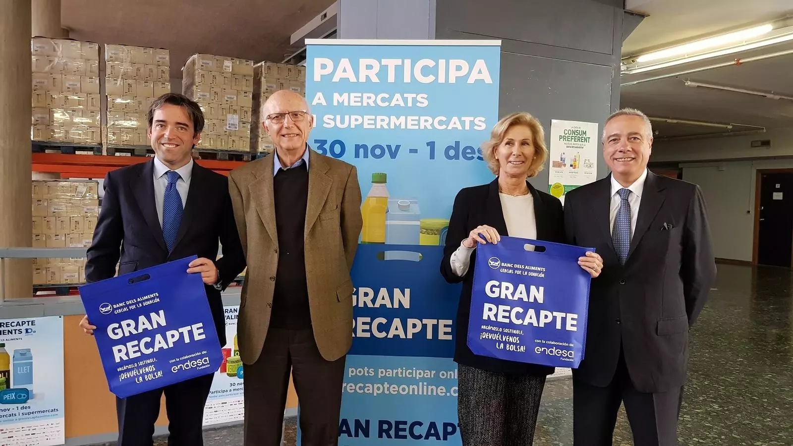 Imatge de la presentació del Gran Recapte d'aquest dijous