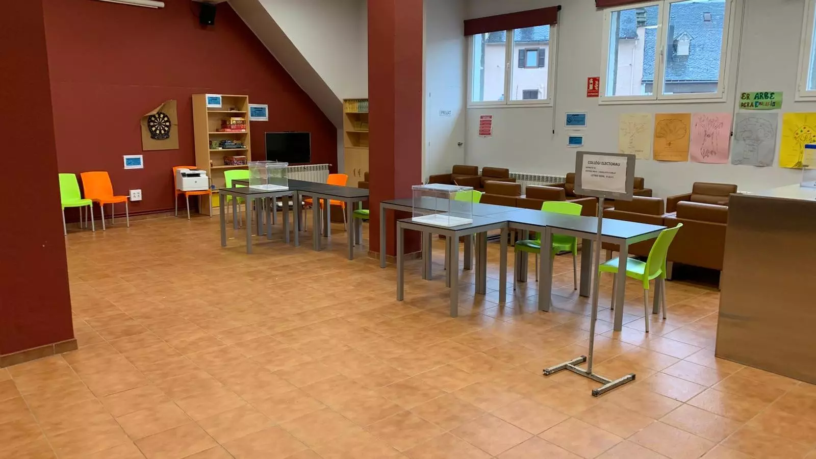 Un dels col·legis electorals de Vielha. / AJ. VIELHA E MIJARAN