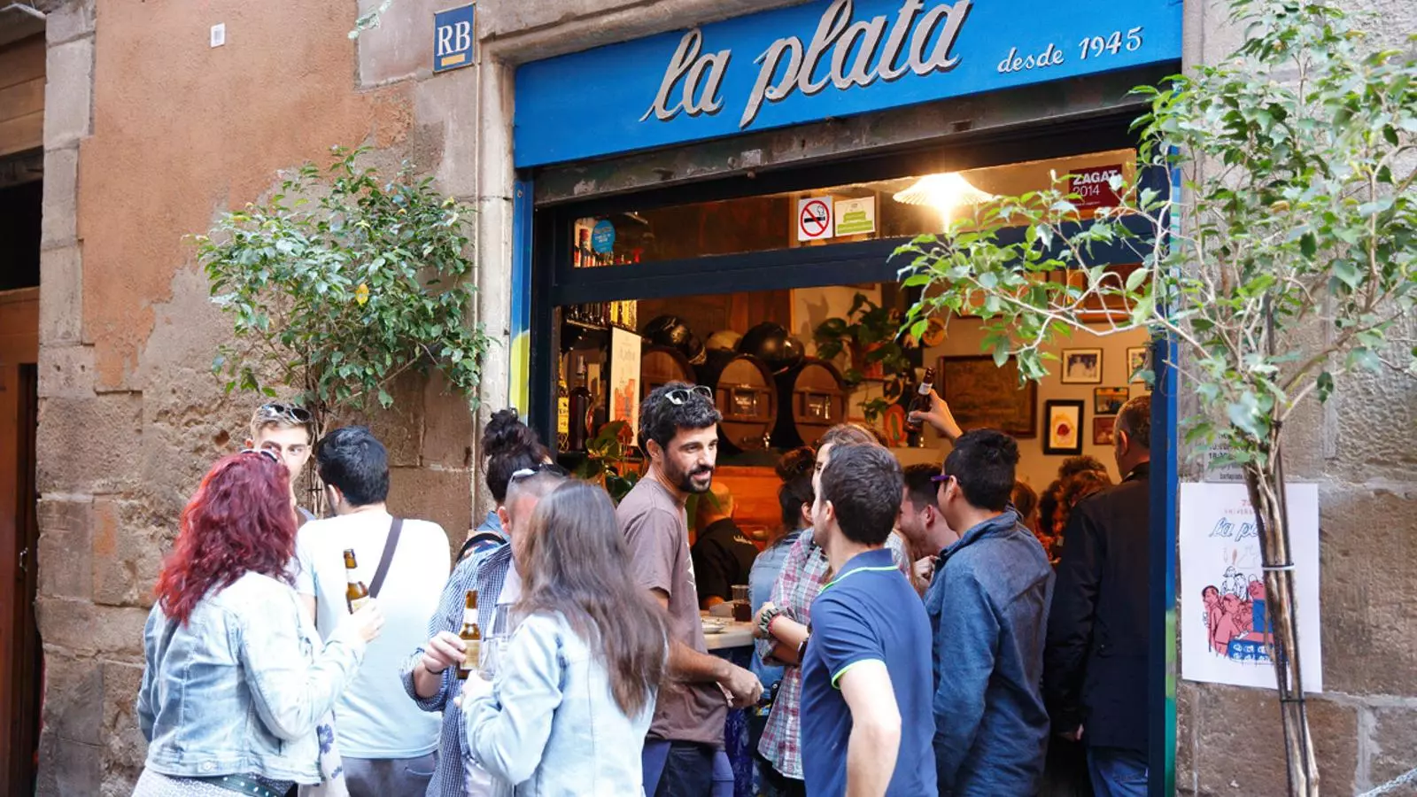 El bar La Plata.