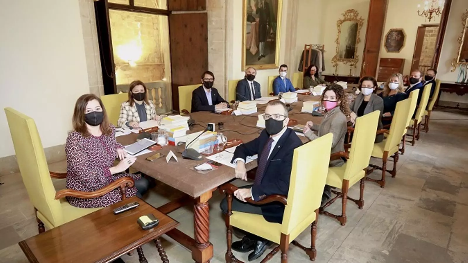 Els consellers durant el Consell de Govern.