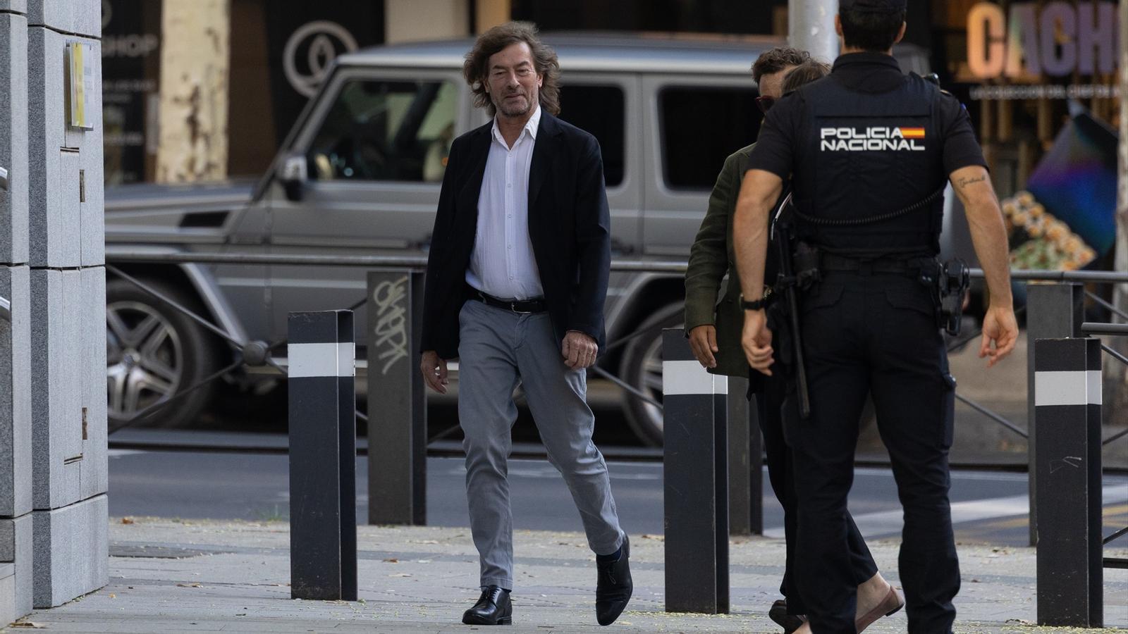 Santiago Pedraz arriving at the National Court last July 16th
