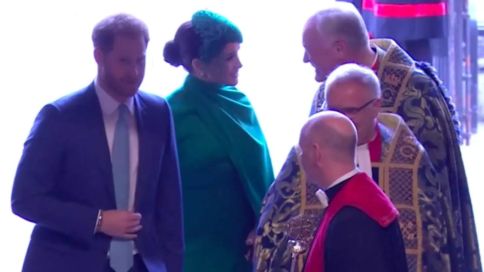 El príncep Enric i Meghan Markle, a l'arribada a l'abadia de Westminister