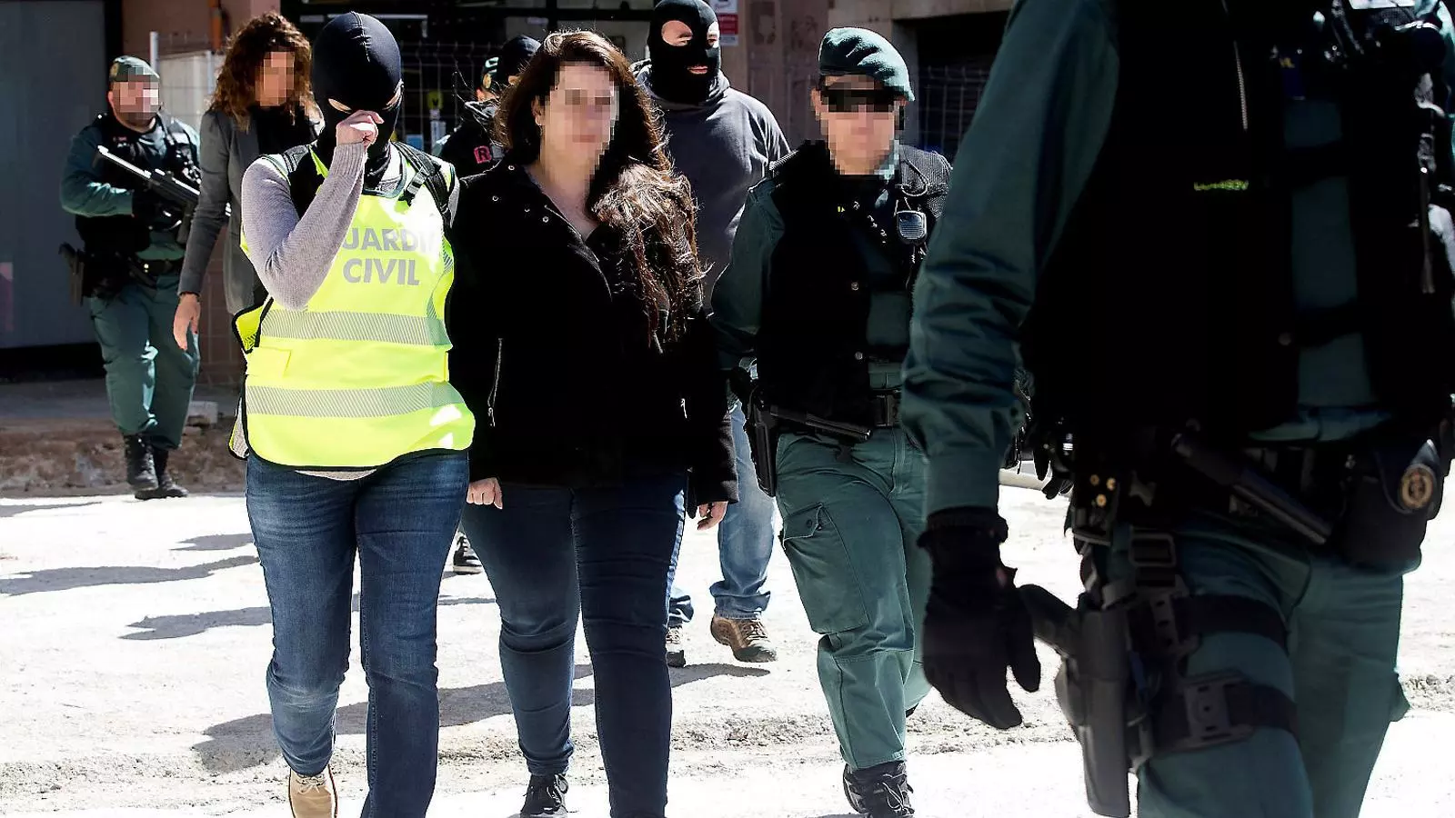 La jove membre d’un CDR que ahir va ser detinguda per la Guàrdia Civil. La fiscalia l’acusa de rebel·lió i terrorisme.