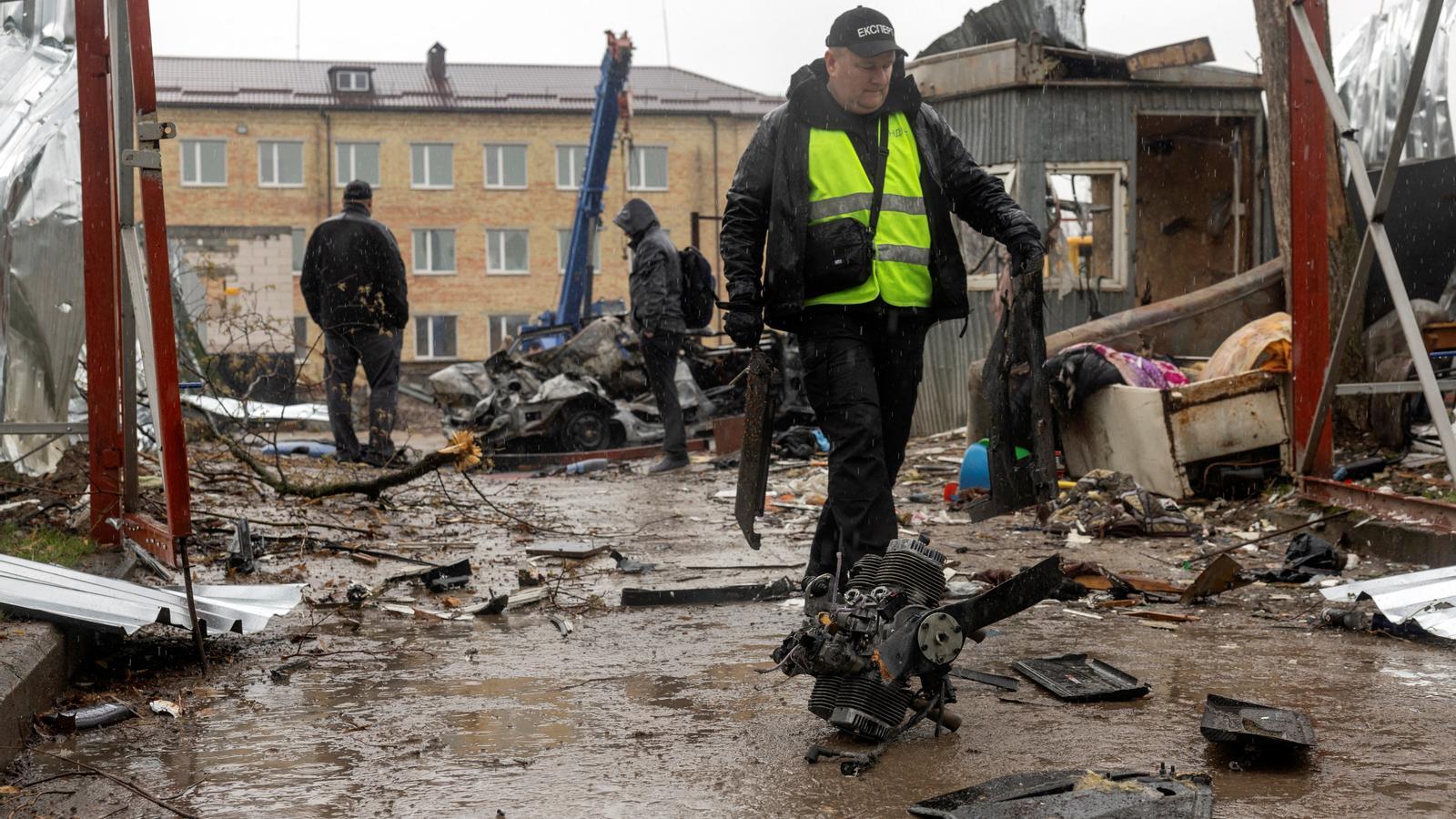 Atac rus a Vyshneve, als afores de Kíiv, aquest divendres.