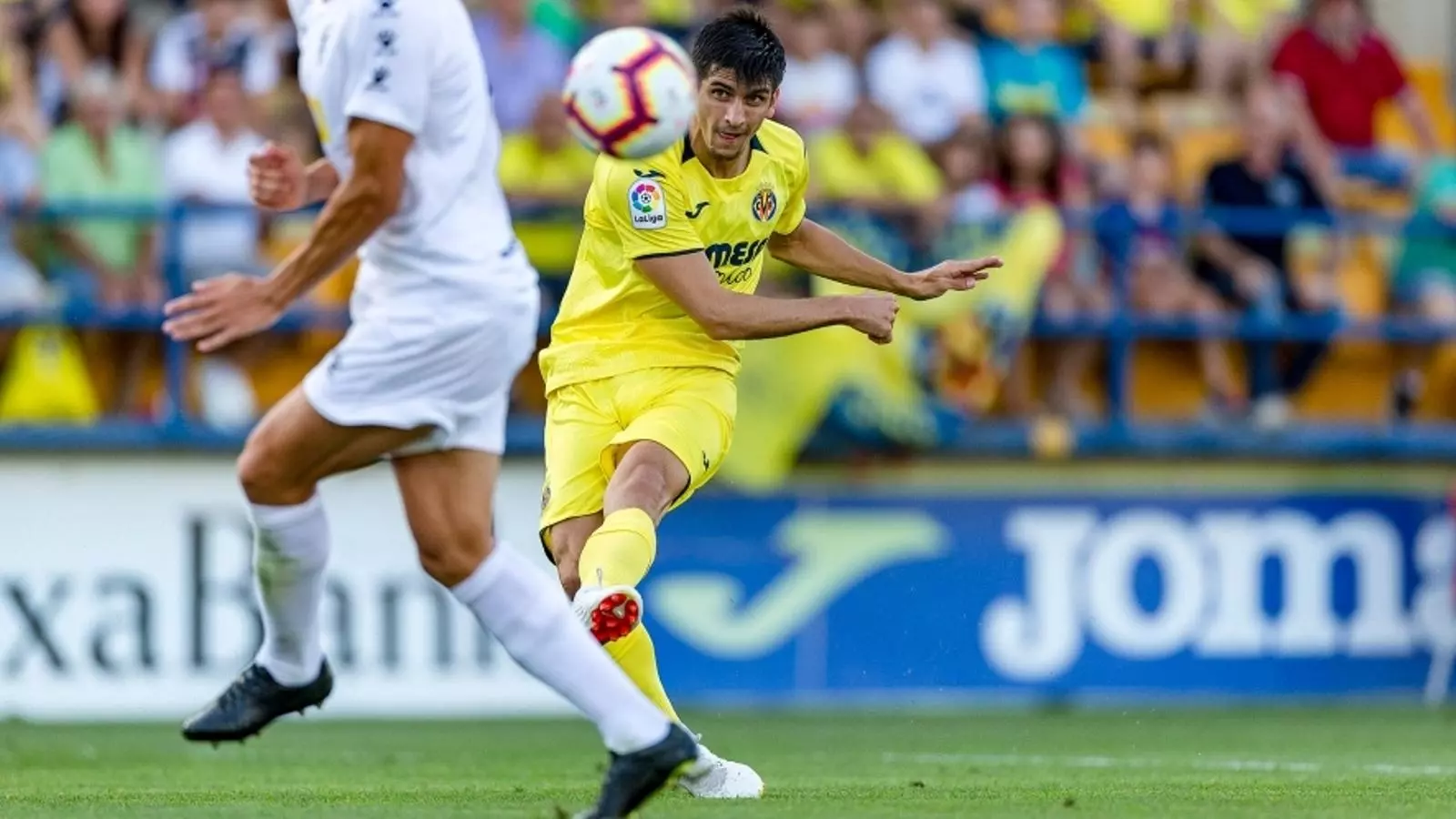 Gerard Moreno, durant un partit de pretemporada amb el Vila-real