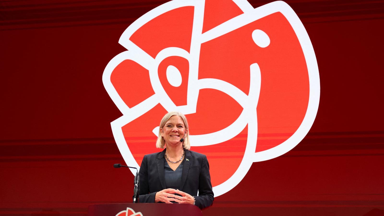 Magdalena Andersson, líder del partido Socialdemócrata de Suecia.