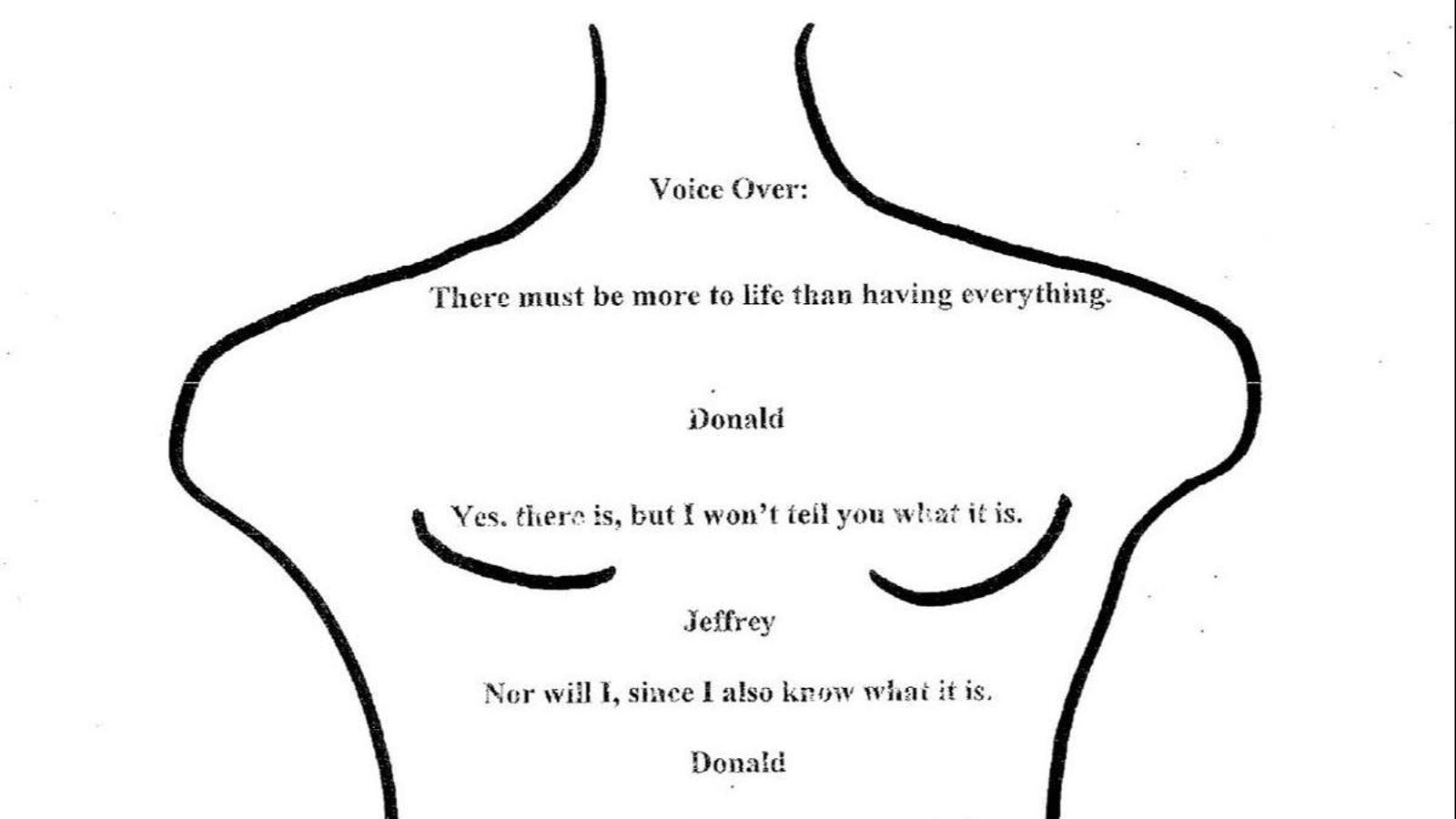 The calligram Trump gave to Epstein.