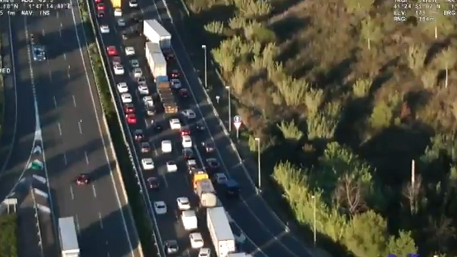 El lloc de l'accident de l'AP-7