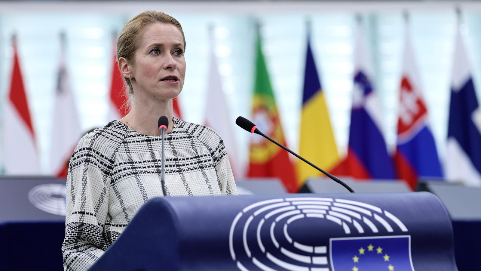 Kallas en una comparecencia en el Parlamento Europeo este miércoles.