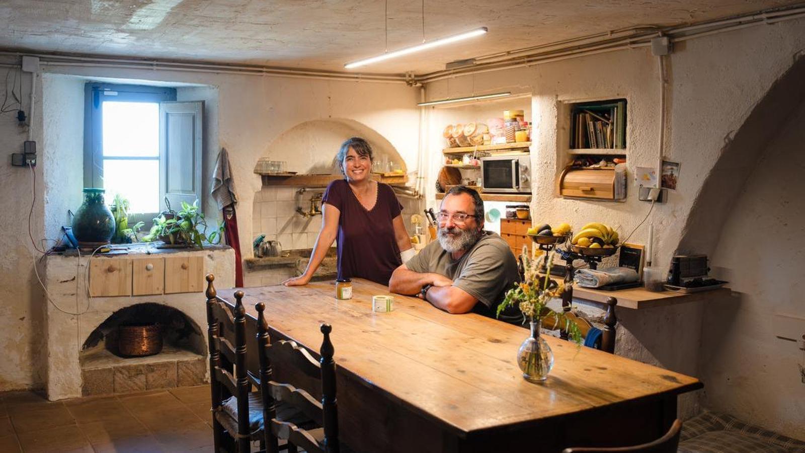 Ona Font and Xavier Munill are the caretakers of a farmhouse in Anglès.