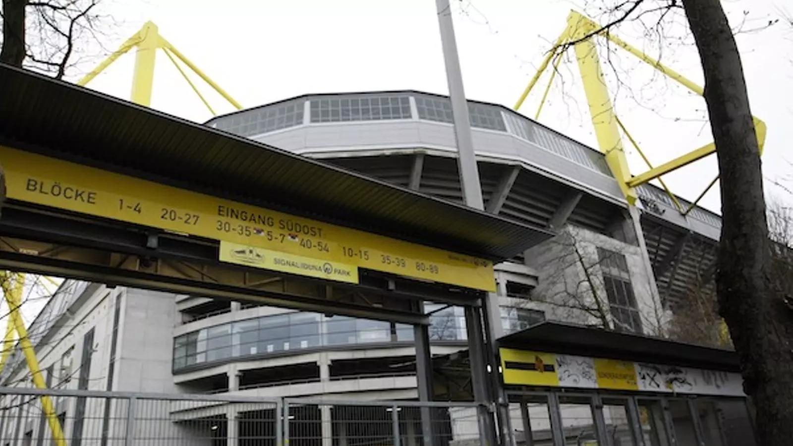 L'entrada a l'estadi del Borussia de Dortmund.