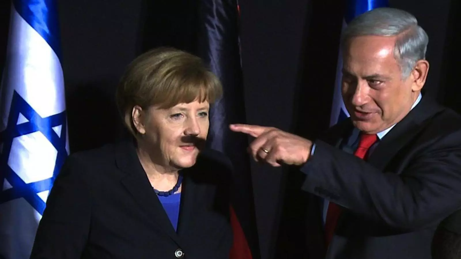 Angela Merkel i Benjamin Netanyahu a . AFP